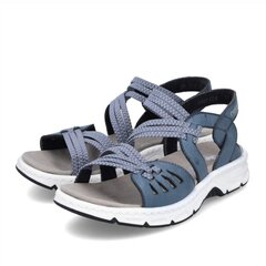 Sportiskas sandales sievietēm Rieker, zilas cena un informācija | Sieviešu sandales | 220.lv