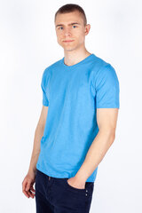 T-krekls vīriešiem Mcl 36217Mavi-M, zils cena un informācija | Vīriešu T-krekli | 220.lv