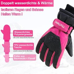 Детские лыжные перчатки, розовые, S (11-14 лет) цена и информация | Аксессуары для детей | 220.lv