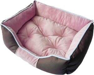 Mājdzīvnieku gulta, 68x54x16cm, rozā cena un informācija | Suņu gultas, spilveni, būdas | 220.lv