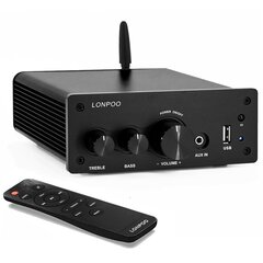 Mini pastiprinātājs Lonpoo, LP-078, 90W, melns cena un informācija | Mājas akustika, Sound Bar sistēmas | 220.lv