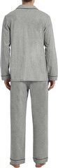 Vīriešu kokvilnas pidžamu komplekts Up2Fantasy, pelēks cena un informācija | Vīriešu halāti, pidžamas | 220.lv