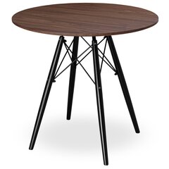 Apaļais galds, 80 cm, oša koka cena un informācija | Virtuves galdi, ēdamgaldi | 220.lv
