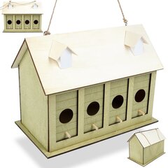 Деревянный гнездовой ящик для птиц, 28 см цена и информация | Скворечники, кормушки, клетки | 220.lv