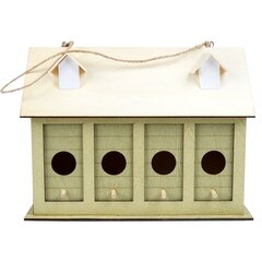 Деревянный гнездовой ящик для птиц, 28 см цена и информация | Скворечники, кормушки, клетки | 220.lv