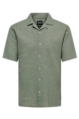 Krekls vīriešiem Only & Sons, zaļš cena un informācija | Vīriešu krekli | 220.lv