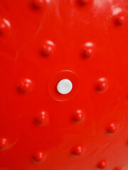 Gumijas fitnesa bumba, sarkana cena un informācija | Vingrošanas bumbas | 220.lv