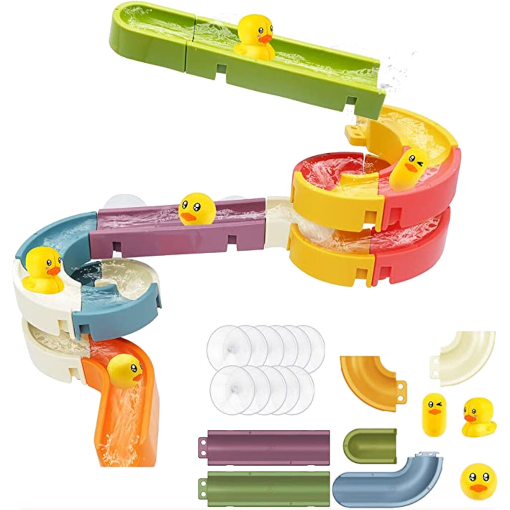 vannas rotaļlieta - pīle un slaids cena un informācija | Ūdens, smilšu un pludmales rotaļlietas | 220.lv