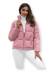 Укороченная пуховая куртка для женщин, розовая цена и информация | Женские куртки | 220.lv