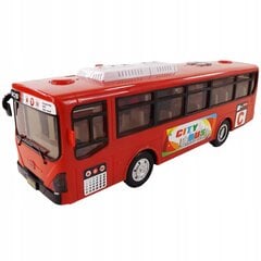 Autobuss ar gaismām un skaņu, sarkans 8915Ž cena un informācija | Rotaļlietas zēniem | 220.lv