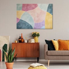 Gleznieciba uz audekla, pastela retro abstrakcija cena un informācija | Gleznas | 220.lv