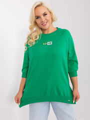 Женская зеленая блузка больших размеров цена и информация | Женские кофты | 220.lv