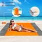 Tech Zone pludmales sega, 200 x 140 cm, oranžā un pelēkā krāsā cena un informācija | Tūrisma matrači un paklājiņi | 220.lv