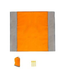 Пляжное одеяло Tech Zone, 200 x 140 см, оранжевый и серый цена и информация | Туристические матрасы и коврики | 220.lv