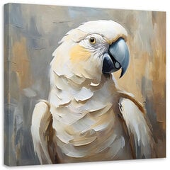 Картина маслом SILVER 80x100см, попугай цена и информация | Картины | 220.lv