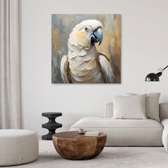Картина маслом SILVER 80x100см, попугай цена и информация | Картины | 220.lv