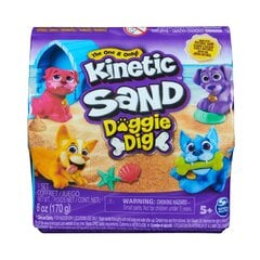 Kinētisko smilšu komplekts Spin Kinetic Sand ar kucēnu 6068641 cena un informācija | Attīstošās rotaļlietas | 220.lv