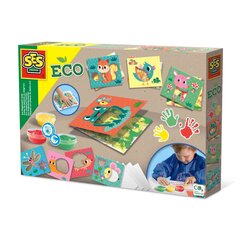 Pirkstiņkrāsu kartītes SES Creative Eco 24925 49250 cena un informācija | Attīstošās rotaļlietas | 220.lv