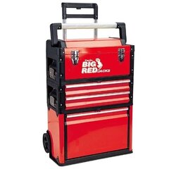 Ящик для инструментов из трех предметов на колесах Big Red цена и информация | Ящики для инструментов, держатели | 220.lv