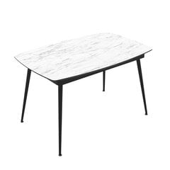 Izvelkamais pusdienu galds Podrez Yense 125, marmo mat cena un informācija | Virtuves galdi, ēdamgaldi | 220.lv