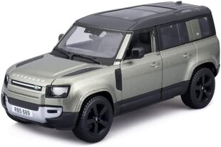 Automodelis Bburago Land Rover Defender 2022 Green 21101gn, 1:24 cena un informācija | Rotaļlietas zēniem | 220.lv