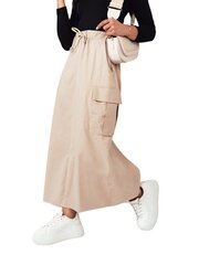 Женская длинная юбка 385113 02, 385113*02-ONE, песочный цена и информация | Leather mini skirt xl | 220.lv