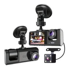 Видеорегистратор с тремя камерами цена и информация | Видеорегистраторы | 220.lv