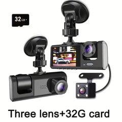 Видеорегистратор с тремя камерами цена и информация | Видеорегистраторы | 220.lv