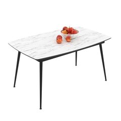 Izvelkamais pusdienu galds Podrez Yense 145, marmo mat cena un informācija | Virtuves galdi, ēdamgaldi | 220.lv