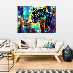 Холст, черная пантера 39,99 цена и информация | Картины | 220.lv
