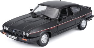 Automodelis Bburago Ford Capri 1982 melns 21093BK, 1:24 цена и информация | Игрушки для мальчиков | 220.lv