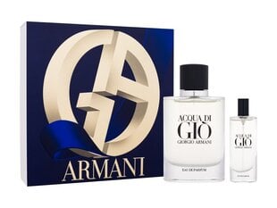 Komplekts Giorgio Armani vīriešiem: tualetes ūdens 125 ml + parfimērijas ūdens EDP 15 ml cena un informācija | Vīriešu smaržas | 220.lv