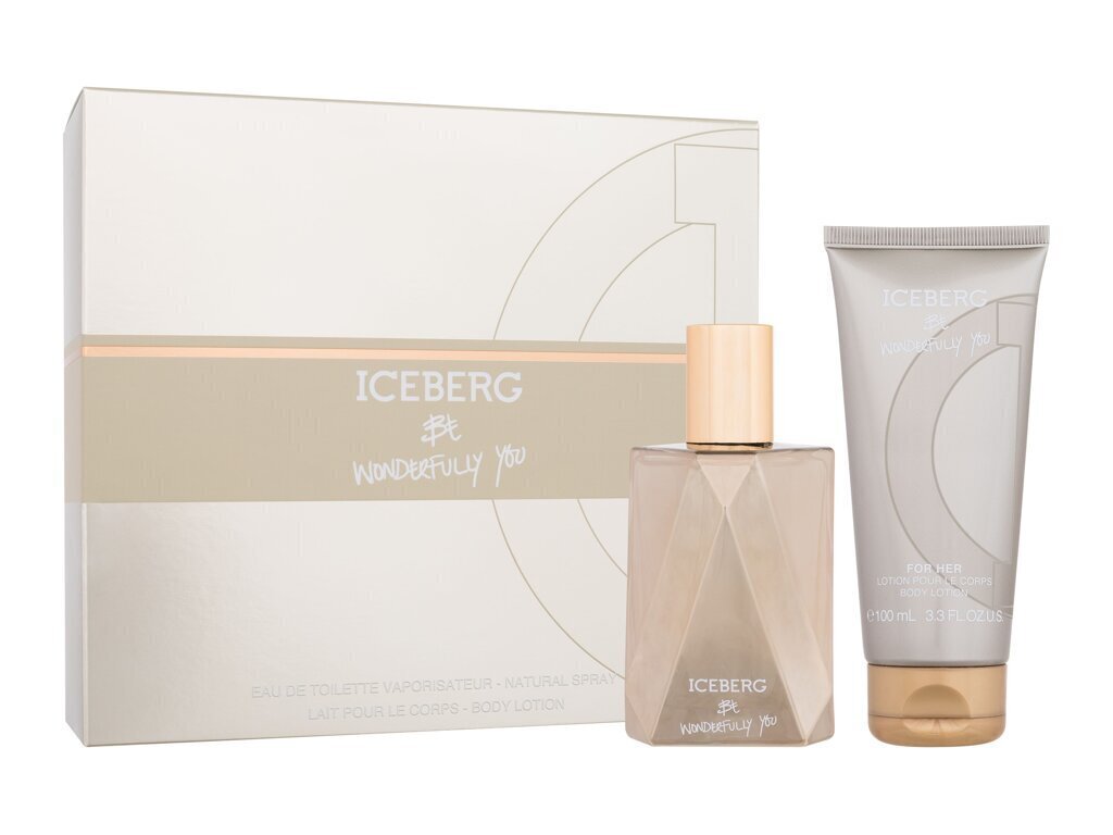 Komplekts Iceberg Be Wonderfully You sievietēm: Tualetes ūdens EDT, 100 ml + ķermeņa pieniņš, 200 ml cena un informācija | Sieviešu smaržas | 220.lv