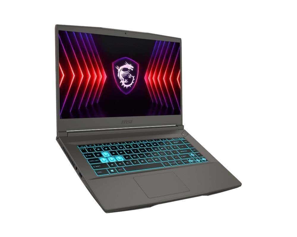 MSI Thin 15 B12UC-1253NL 15.6" 1920x1080/i7-12650H/16GB DDR4 3200 MHz/512GB SSD/GeForce RTX 3050 4GB/Windows 11 Home цена и информация | Portatīvie datori | 220.lv