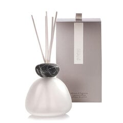 Емкость для домашнего аромата с палочками Millefiori Milano Marble Glass Frosted Black, 400 мл цена и информация | Ароматы для дома | 220.lv