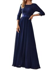 Длинное женское платье EverPretty, синее цена и информация | Платья | 220.lv