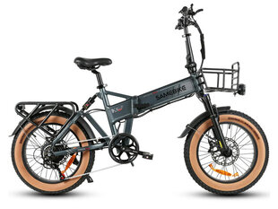 Kalnu velosipēds Samebike XWLX09-II Fat Tire, pelēks цена и информация | Электровелосипеды | 220.lv