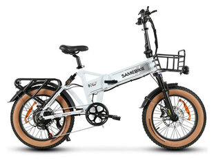 Kalnu velosipēds Samebike XWLX09-II Fat Tire, balts cena un informācija | Elektrovelosipēdi | 220.lv