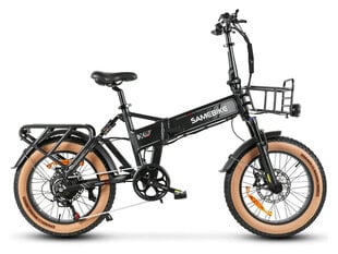 Kalnu velosipēds Samebike XWLX09-II Fat Tire, melns cena un informācija | Elektrovelosipēdi | 220.lv