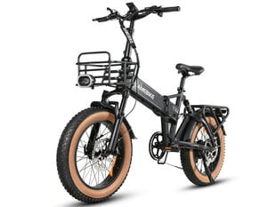 Kalnu velosipēds Samebike XWLX09-II Fat Tire, melns цена и информация | Электровелосипеды | 220.lv