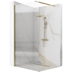 Rea Aero Itimo zeltaini matēta dušas siena 120 cena un informācija | Dušas kabīnes | 220.lv