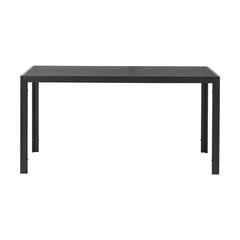 Āra galds Valencia, 150×90 cm, melns cena un informācija | Dārza galdi | 220.lv