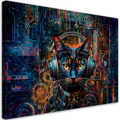 Gleznieciba uz audekla, DJ kaķis cena un informācija | Gleznas | 220.lv