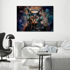 Gleznieciba uz audekla, Futūristisks kaķis cena un informācija | Gleznas | 220.lv