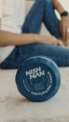 Matu veidošanas vasks, Nishman Hair Styling Wax 01 GumGum, vīriešiem, 150 ml cena un informācija | Matu veidošanas līdzekļi | 220.lv