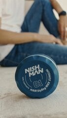 Matu veidošanas vasks Nishman Hair Styling Wax 01 GumGum vīriešiem, 100 ml cena un informācija | Matu veidošanas līdzekļi | 220.lv