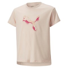 T-krekls meitenēm Puma 67347466, smilškrāsas цена и информация | Рубашки для девочек | 220.lv
