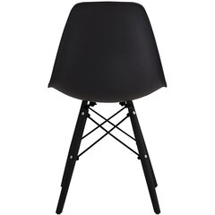 Krēsls matera , melns, 2 gab. cena un informācija | Virtuves un ēdamistabas krēsli | 220.lv