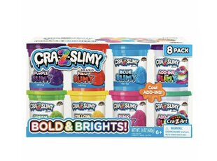 Rotaļa no plastilīna Cra-Z-Art Bold&Brights Slime, 8 d. цена и информация | Развивающие игрушки | 220.lv