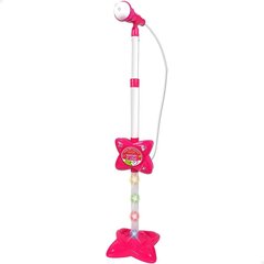 Elektriskais mikrofons ar gaismām un skaņām Bontempi, rozā цена и информация | Игрушки для девочек | 220.lv